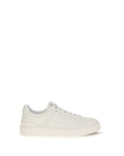 Balmain White Calf Leather Bos Taurus Athletic Sneakers