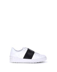 Valentino Garavani White Calf Leather Bos Taurus Low Top Sneakers