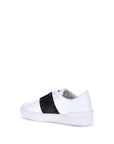 Valentino Garavani White Calf Leather Bos Taurus Low Top Sneakers