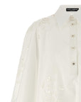 Dolce & Gabbana White Cotton Short Dress