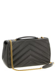 Saint Laurent Brown Lamb Leather Shoulder Bag