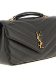 Saint Laurent Brown Lamb Leather Shoulder Bag