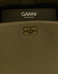 Ganni Bicolor Polyester Handbag