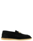 Dolce & Gabbana Black Calfskin Slip-On Loafers