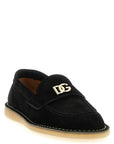 Dolce & Gabbana Black Calfskin Slip-On Loafers