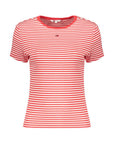 Tommy Hilfiger Red Cotton Women's T-Shirt