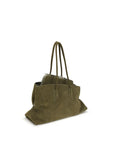 The Attico Bicolor Calf Leather Bos Taurus Shoulder Bag