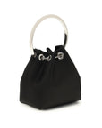 Jimmy Choo Black Silk Backet Bag