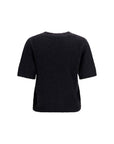 Ganni Black Alpaca Vicugna Pacos T-Shirt