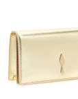 Christian Louboutin Gold Lambskin Clutch Bag