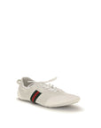 Gucci White Calf Leather Bos Taurus Low Top Sneakers