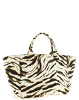 Ganni Beige Recycled Cotton Tote Bag