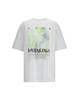 Balenciaga White Cotton T-Shirt