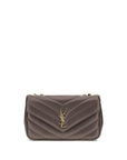 Saint Laurent Gray Lamb Ovis Aries Aries Shoulder Bag