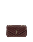 Saint Laurent Bordeaux Lamb Ovis Aries Aries Shoulder Bag