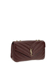 Saint Laurent Bordeaux Lamb Ovis Aries Aries Shoulder Bag