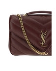 Saint Laurent Bordeaux Lamb Ovis Aries Aries Shoulder Bag