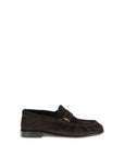 Saint Laurent Brown Calf Leather Bos Taurus Slip-On Loafers