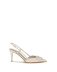 Valentino Garavani Beige Calf Leather Bos Taurus High Heel Pumps