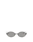 Alexander McQueen Gray Metal Sunglasses
