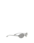 Alexander McQueen Gray Metal Sunglasses