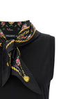 Dolce & Gabbana Black Cotton Sleeveles T-Shirt