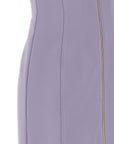 Elisabetta Franchi Purple Polyester Midi Dress