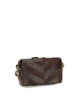 Valentino Garavani Brown Calf Leather Bos Taurus Shoulder Bag