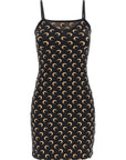 Marine Serre Black Polyamide Short Dress