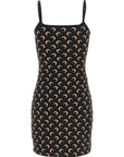 Marine Serre Black Polyamide Short Dress