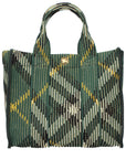 Burberry Green Fabric Handbag