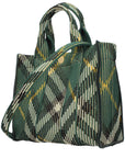 Burberry Green Fabric Handbag