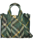 Burberry Green Fabric Handbag