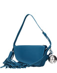 Burberry Blue Leather Shoulder Bag