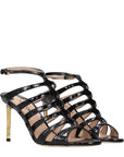 Tom Ford Black Leather Stiletto Heel Sandals