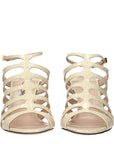 Tom Ford Beige Leather Stiletto Heel Sandals