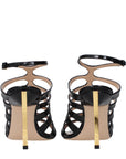 Tom Ford Black Leather Stiletto Heel Sandals