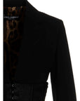 Dolce & Gabbana Black Virgin Wool Blazer