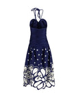 FARM RIO Blue Cotton Casual Dress