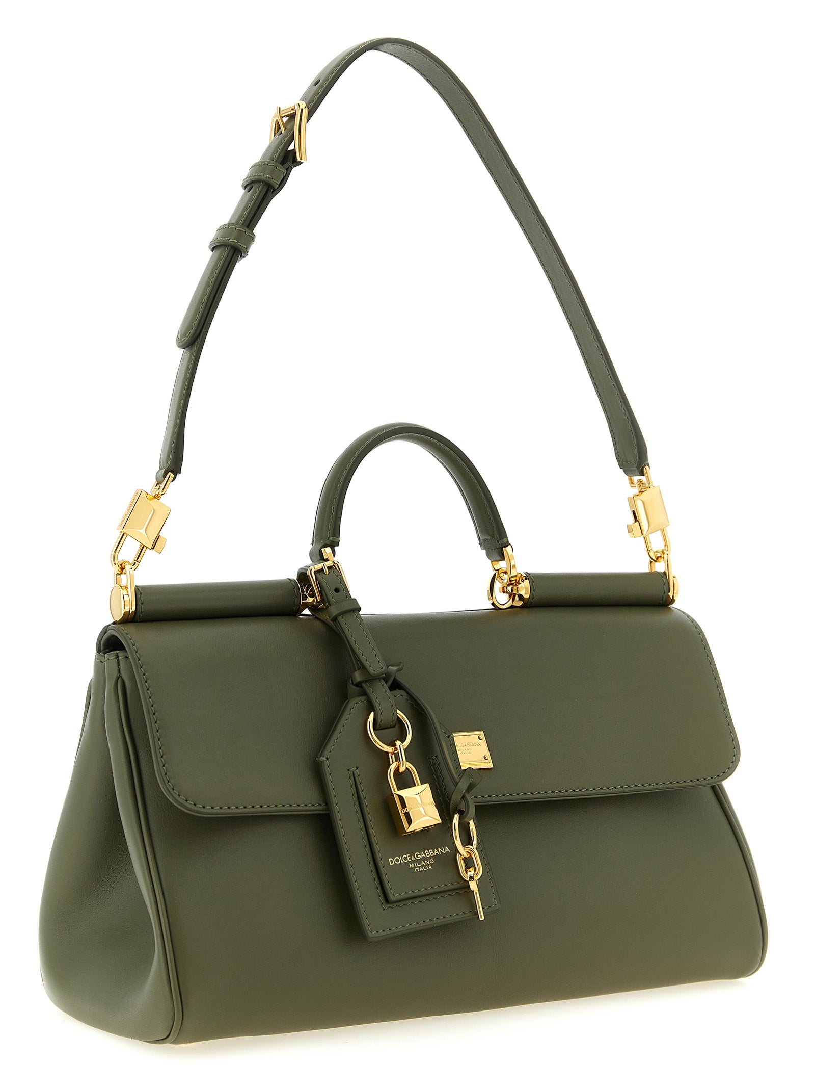 Dolce &amp; Gabbana Bicolor Calfskin Handbag