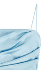 Dolce & Gabbana Blue Acetate Short Dress