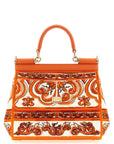 Dolce & Gabbana Orange Cotton Handbag