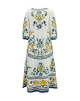 FARM RIO Multicolor Linen Casual Dress