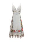 FARM RIO Multicolor Linen Casual Dress