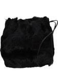 Jil Sander Black Fur Shoulder Bag