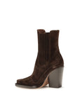 Paris Texas Brown Calf Leather Bos Taurus Ankle Boots