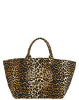 Ganni Brown Recycled Cotton Tote Bag