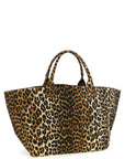 Ganni Brown Recycled Cotton Tote Bag