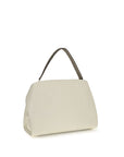 Ferragamo Beige Calf Leather Bos Taurus Shoulder Bag