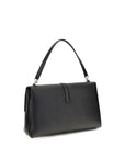 Ferragamo Black Calf Leather Bos Taurus Shoulder Bag
